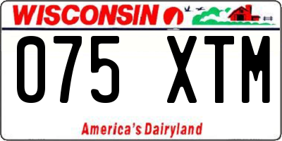 WI license plate 075XTM