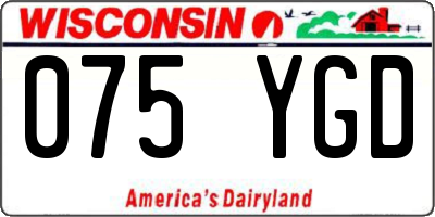 WI license plate 075YGD