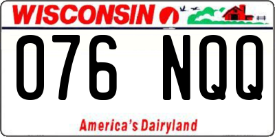WI license plate 076NQQ