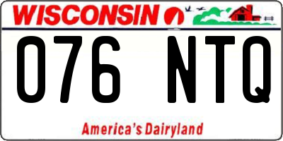 WI license plate 076NTQ