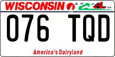 WI license plate 076TQD