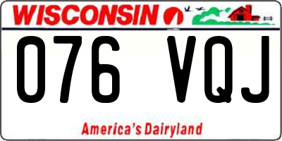 WI license plate 076VQJ