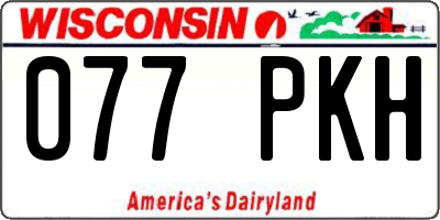WI license plate 077PKH