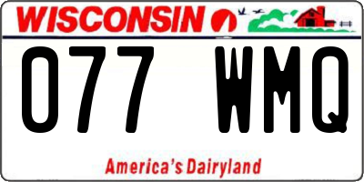 WI license plate 077WMQ