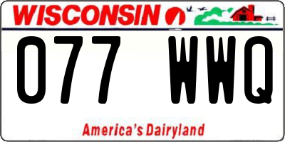 WI license plate 077WWQ