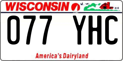 WI license plate 077YHC