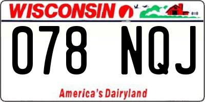 WI license plate 078NQJ