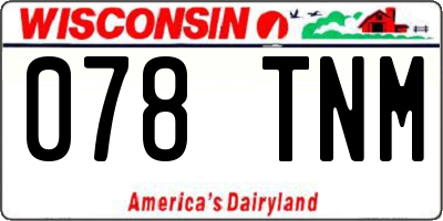 WI license plate 078TNM