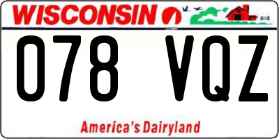 WI license plate 078VQZ