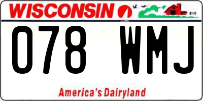 WI license plate 078WMJ