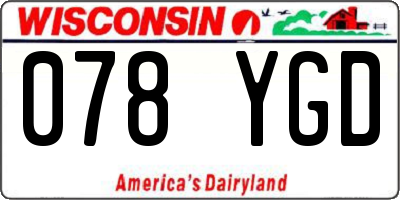 WI license plate 078YGD