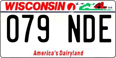 WI license plate 079NDE