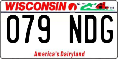 WI license plate 079NDG