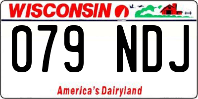 WI license plate 079NDJ