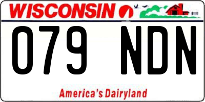 WI license plate 079NDN