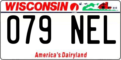 WI license plate 079NEL