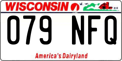 WI license plate 079NFQ