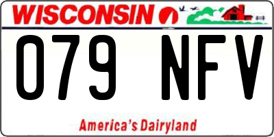 WI license plate 079NFV