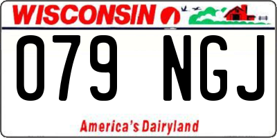 WI license plate 079NGJ