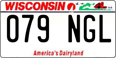 WI license plate 079NGL