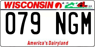 WI license plate 079NGM
