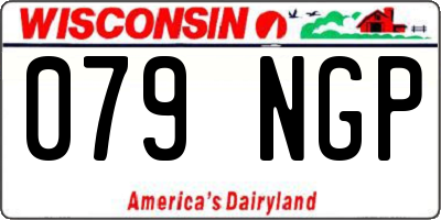 WI license plate 079NGP