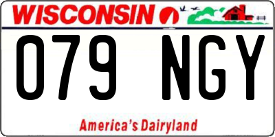 WI license plate 079NGY