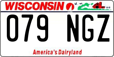 WI license plate 079NGZ