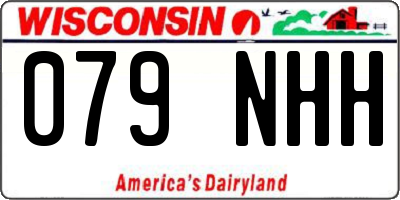 WI license plate 079NHH