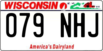 WI license plate 079NHJ