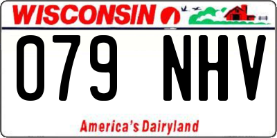 WI license plate 079NHV