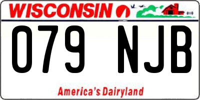 WI license plate 079NJB