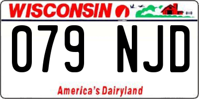 WI license plate 079NJD