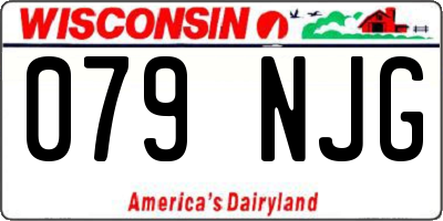 WI license plate 079NJG