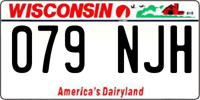 WI license plate 079NJH