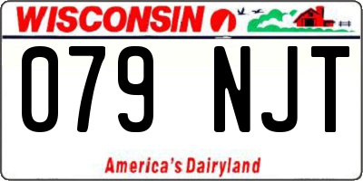 WI license plate 079NJT