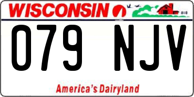 WI license plate 079NJV