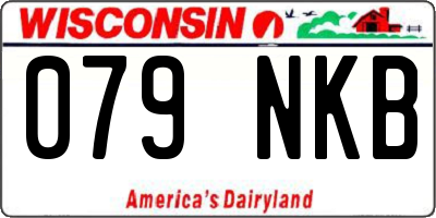 WI license plate 079NKB