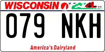 WI license plate 079NKH