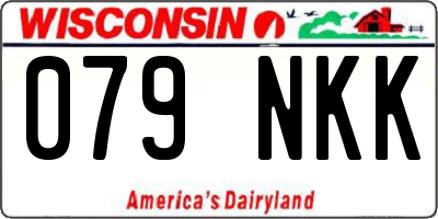 WI license plate 079NKK