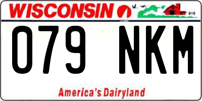 WI license plate 079NKM
