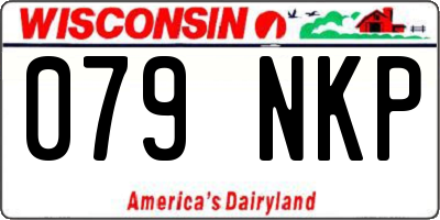 WI license plate 079NKP