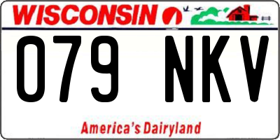 WI license plate 079NKV