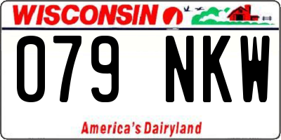 WI license plate 079NKW