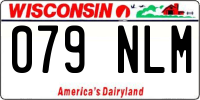 WI license plate 079NLM