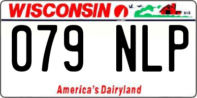 WI license plate 079NLP