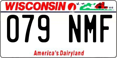 WI license plate 079NMF