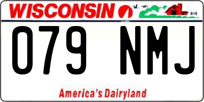 WI license plate 079NMJ