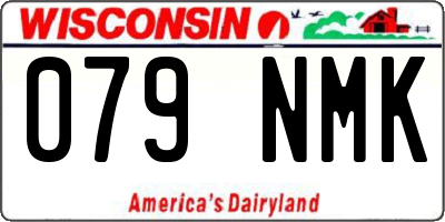 WI license plate 079NMK