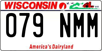 WI license plate 079NMM